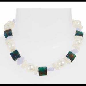 Lele Sadoughi Mixed Pearl Necklace
